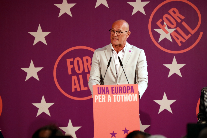 Raül Romeva, en un acte de campanya. ACN