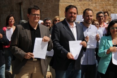Esquerra Republicana signa els compromisos amb les entitats sobiranistes per a les eleccions municipals