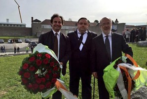 Terricabras, a la commemoració del 70è aniversari de l'alliberament de Mauthausen