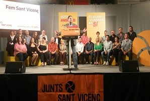 Junqueras: 'Junts per Sant Vicenç és l'expressió del poble que hem construït i volem seguir construint tots junts'
