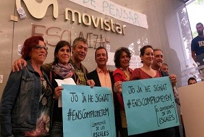 Esquerra Republicana dóna suport als tècnics de Movistar en vaga