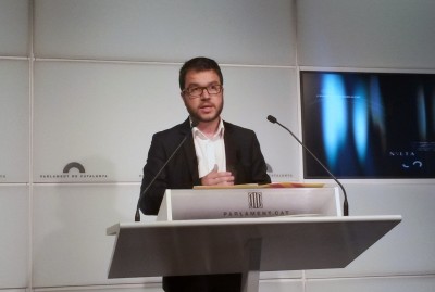 Aragonès: 'L'anul·lació de l'impost català als bancs ens demostra que el canvi social només pot tenir lloc de la mà del procés nacional'