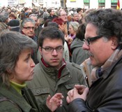 Esquerra participa en la concentraci&oacute; de la pla&ccedil;a Sant Jaume per la pau i el di&agrave;leg al Pa&iacute;s Basc