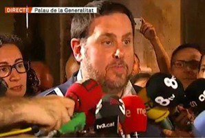 Junqueras: 'Tenim un principi d'acord i la voluntat d'escoltar tothom i sumar tothom per fer possible la Independència'