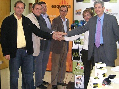 Esquerra signa un preacord electoral amb el Bloc que possibilita un govern de progr&eacute;s per a Mallorca