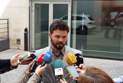   Rufián: 'Rajoy hauria de dimitir com a responsable d’aquesta enorme maquinària de corrupció que es diu Partit Popular'  