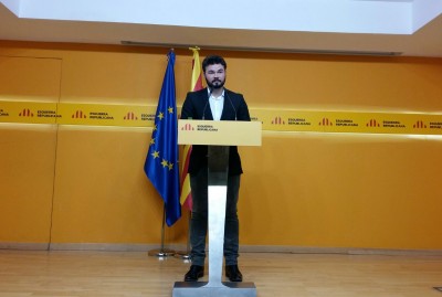 Rufián: 'Encetem una setmana decisiva i hi haurà trucades pressionant per l'acord PP-PSOE-C's'