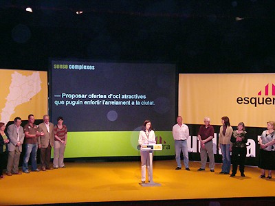 Esquerra celebra el primer m&iacute;ting a Santa Coloma de Gramenet