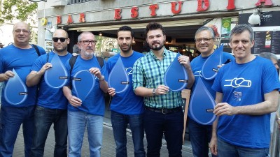 Rufián: 'Lo riu és vida. Europa va tombar el pla d'Aznar i també tombarà aquest'
