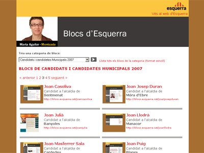 La web d'Esquerra lidera les webs pol&iacute;tiques i supera les 10.000 visites di&agrave;ries