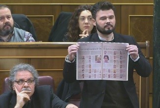 Rufián, a Rajoy: 'No hi ha llei per sobre de la decència; la democràcia és imparable'