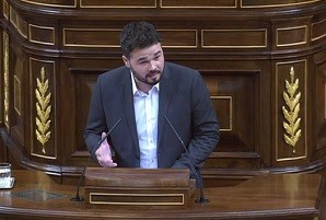 Rufián, sobre la llei Mordassa: ‘Hi ha titellaires que han passat més temps a la presó que un tal Urdangarin’