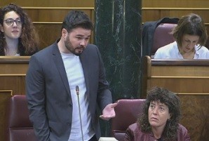 Rufián, a Rajoy: ‘Agafi qualsevol dia un Rodalies, a qualsevol hora, a qualsevol poble; potser es fa independentista’