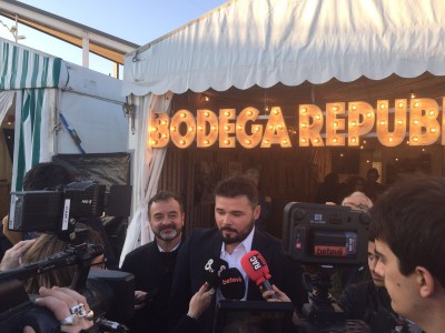 Rufián: “Nosaltres el que demanem a Coscubiela, Domènech i Colau és que siguin clars. Que facin campanya pel no o pel sí, però que siguin clars”