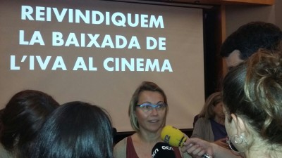 Teresa Vallverdú: ”Reclamem un IVA reduït pel cinema, no es pot discriminar el cinema envers la resta de manifestacions culturals”