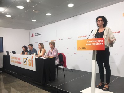 Rovira: “Tenim a punt la resposta democràtica: les urnes, el referèndum i l’1 d’octubre.”