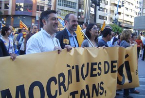 Esquerra participa a la manifestació commemorativa de la Batalla d'Almansa