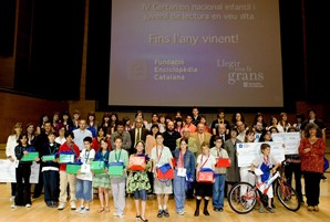 Tresserras lliura els premis del IV Certamen nacional infantil i juvenil de lectura en veu alta