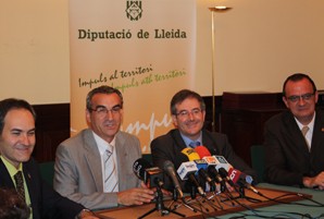 Governació i les Diputacions de Lleida i Girona signen un conveni de col·laboració per a la gestió conjunta del Feder