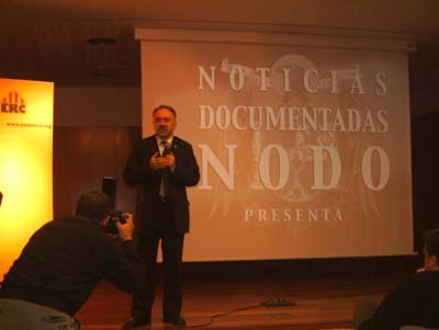 Carod presenta l'espot electoral, que amb un estil pròxim i transgressor, s'inspira en els noticiaris del NO-DO