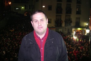 Junqueras participa en l'acte de defensa de la cultura popular catalana del foc a Berga