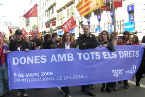 ‘Menys crisi i més drets’ perquè la crisi no la paguin les de sempre