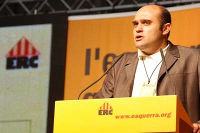 Vendrell explica que ERC deu actualment 2,4 milions d'euros