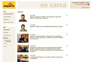 Es posa en marxa Esquerra en Xarxa, un espai virtual a disposició de tots els militants