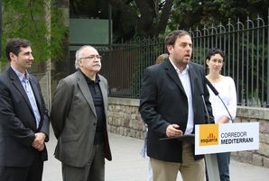   Junqueras defensa la necessitat de fer el 'corredor del Mediterrani' per garantir la competitivitat de Catalunya  