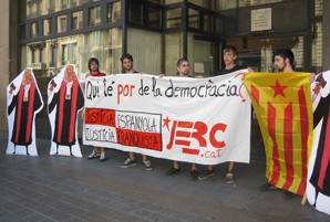 Les JERC equiparen la justícia espanyola amb la justícia franquista
