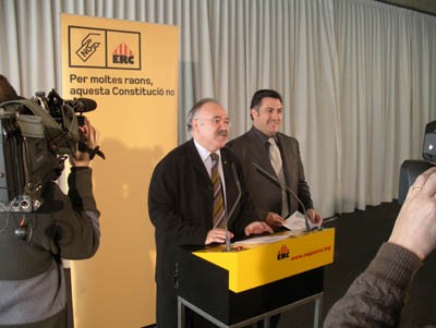 Carod i Puigcercós condicionen l'acord estable amb el PSOE a 'les regles de joc' que mostri en el debat del Pla Ibarretxe al Congrés