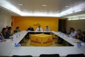 Puigcercós es reuneix amb membres del moviment cooperatiu