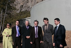 Ausàs inaugura la xarxa d'impulsió d'aigua i el nou dipòsit d'Oliana