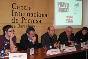 David Minoves assisteix a la presentació de la secció del Festival de Cinema i Drets Humans de Sarajevo