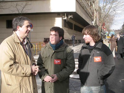 Les JERC es desplacen a Madrid per donar suport al jovent independentista basc