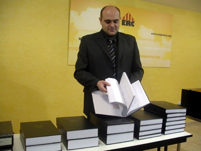 Vendrell defensa la transparència dels comptes d'ERC i xifra per damunt dels dos milions d'euros l'endeutament actual del partit