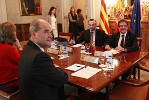 Jordi Ausàs es reuneix amb el vicepresident i ministre de Política Territorial, Manuel Chaves