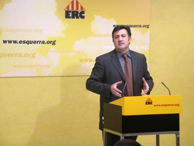 Puigcercós avisa al PSOE que el temps s'està acabant per fer el canvi estructural en el model d'Estat