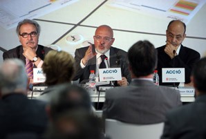 Huguet presenta el Consell Rector d'ACC1Ó, el nou ens que aplega agents públics i privats implicats en la competitivitat de l'empresa