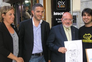 Huguet anima els comerciants de Ricard Viñes a dissenyar un pla de dinamització de la zona per pal·liar els efectes de les obres