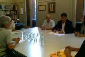 Puigcercós explica a Òmnium Cultural les propostes d'Esquerra en l'àmbit de la llengua i la cultura