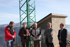Ausàs visita les noves torres de telecomunicacions per millorar la cobertura a l'estació d'esquí de la Molina