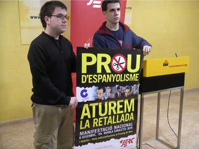 Les JERC convoquen una manifestació independentista el dia de la Constitució