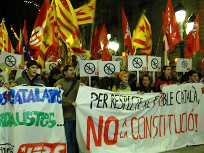 Les JERC han convocat 1.300 joves al centre de Barcelona el dia de la Constitució