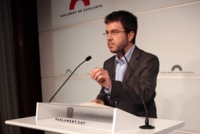 Aragonès: 'El nostre compromís i el mandat del poble català és el 9N: Ara República Catalana'