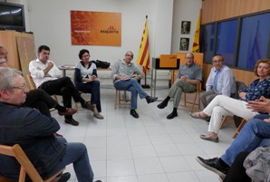 La Direcció Nacional d'Esquerra Republicana visita el Barcelonès nord per enllaçar estratègies comunes amb el territori