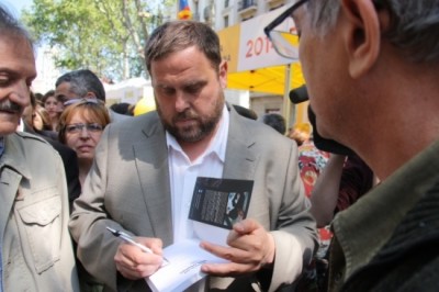 Junqueras: 'Sant Jordi és un dia per l'esperança, el poble de Catalunya sabrà estar a l'alçada de les seves necessitats i els seus drets'