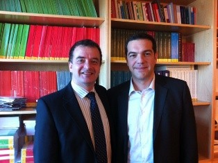 Bosch es reuneix amb el líder de la Syriza grega Alexis Tsipras