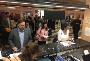   Els diputats d'Esquerra Republicana al Parlament presenten les seves declaracions de la renda a l'Agència Tributària de Catalunya  