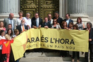 Esquerra Republicana dóna suport a la V amb un acte davant el Congrés amb diputats i senadors a Madrid